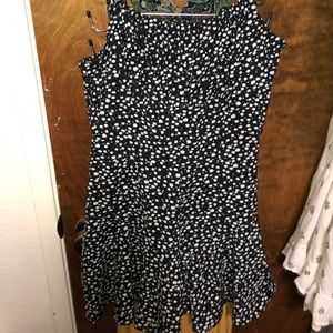 Cute polka dot flowy romper
